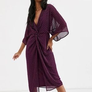 ASOS DESIGN kimono midi dress